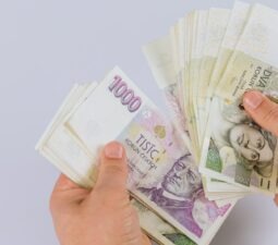 czechkorunacurrencybanknotesinthehandsofaman